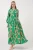 Geprinte V-hals Maxi-jurk