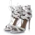 Aquazzura, witte leren python sandalen