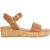 Dune London Leren plateausandalen voor dames (Tan)