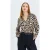 Leopard Motief Satijnen Overhemd