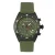Morphic M53-serie chronograaf vezelgeweven lederen band horloge met datum