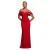 Lang Jurk Met Off-Shoulder En Draperende Mouwen Dames Goddiva