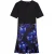 Ted Baker Malisaa Jersey Bodice Woven Printed Navy Dress