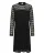 Cream Jurk ‘Juria’  zwart