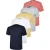 Kruze | Dames Crew Neck T-Shirts (5 Pack) – NVY/GRY/WHT/PNK/NUDE
