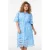 Zizzi blousejurk broderie lichtblauw
