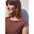 Street One Studio Dames Shirt met ronde hals en gehaakte mouwen in Bruin