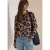 Trui met ronde hals en luipaardprint