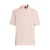 BOSS regular polo met linnen lichtroze