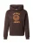 JACK & JONES Sweatshirt ‘JWHVICTO’  donkerbruin / oranje / donkeroranje