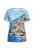 MIAMODA Shirt  cyaan blauw / gemengde kleuren