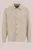 WE Fashion – Heren regular fit overshirt met structuur – Regular fit – Beige – Katoen –