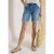 Shorts met Mid Waist-taille en Slim Leg-pijpen in casual pasvorm