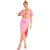Missy Empire Maxirok van linnen met hoge taille en zijsplit voor dames (Roze)