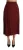 Dolce & Gabbana Rode geplooide maxi wollen rok met hoge taille voor dames