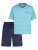 HAJO Pyjama kort ‘Klima Light’  blauw