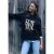 Cecil Dames Hoodie shirt met print in Blauw