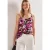 Street One Dames Top met V-hals en decoratief detail in Pink