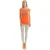 Mouwloze Print Top in Oranje