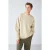 Oversized sweatshirt met geribde ronde hals