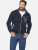Jan Vanderstorm +FIT Collectie vest LINDSEN Plus Size met printopdruk donkerblauw