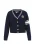 DreiMaster Maritim Gebreid vest  navy / wit
