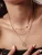 Hey Happiness Ketting ‘Circle Duo’  rose-goud