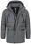 INDICODE JEANS Winterparka ‘Wess’  antraciet / basaltgrijs / donkergrijs