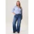 Miss Etam Plus wide leg jeans medium blue denim