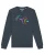 Watapparel Sweatshirt ’80s Hantel’  antraciet / gemengde kleuren