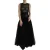 Pailletten Mesh Tüll Maxi Jurk