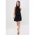 TRENDYOLMİLLA Dames Zwart Gestreept Extra Kort / Super Mini Mouwloos Skater Jurken