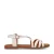 Manfield leren sandalen wit