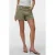 VERO MODA denim slim regular waist short olijfgroen