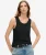 Tanktop met Laag Uitgesneden Ronde Hals Zwart