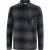 Firetrap Herenoverhemd met lange mouwen, ruitjespatroon en zakken van Anthm (Zwart)