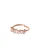 PURELEI Ring ‘Powder’  rose-goud / transparant