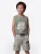 KOROSHI Shirt  bruin / kaki / zwart / wit