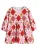 Next Jurk  bruin / pink / rood / wolwit