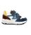 Develab Low Cut Sneakers blauw Suede –