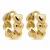 KARMA Jewelry gold plated oorbellen Connected Hearts
