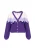 IZIA Gebreid vest  lila / sering / wit