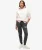 Luxe Slimfit Joggingbroek met Metallic Logo Donkergrijs
