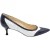 Manolo Blahnik Ancor Two-tone Spectator Pumps in Marineblauw Leer