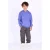 B.Nosy rechtvallende sweater met backprint – blauw