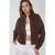Korte Zachte Touch Rits Kabelgebreide Cardigan