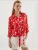 Bigdart Blouse  rood / zwart / wit
