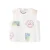 Mango Kids mouwloze top met linnen wit/multicolor
