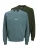 JACK & JONES Sweatshirt ‘JJESoho’  jade groen / donkergroen / wit