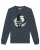 Watapparel Sweatshirt ‘Papasaurus’  antraciet / zwart / wit